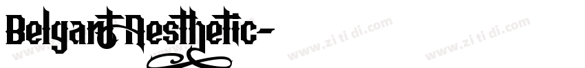 Belgant Aesthetic字体转换
